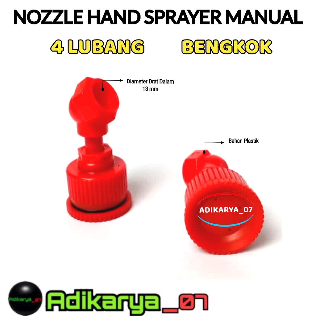 Nozzle Swan 4 Lubang Nozzle Plastik Sprayer 4 Lubang Nozzle Spuyer Swan 4 Lubang