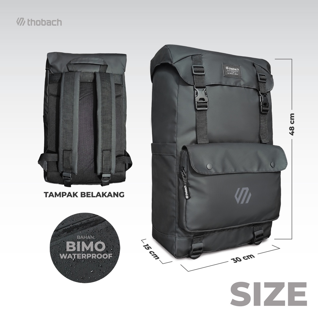 TAS RANSEL ANTI AIR WATERPROOF TAS KANTOR LAPTOP TERBAIK DRACO