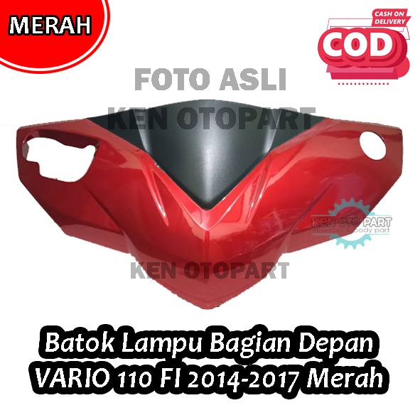 Batok Kepala Depan Vario 110 FI 2014-2017 MERAH/Cover Batok Depan