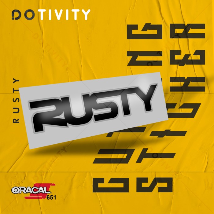 

Cutting Sticker RUSTY V10