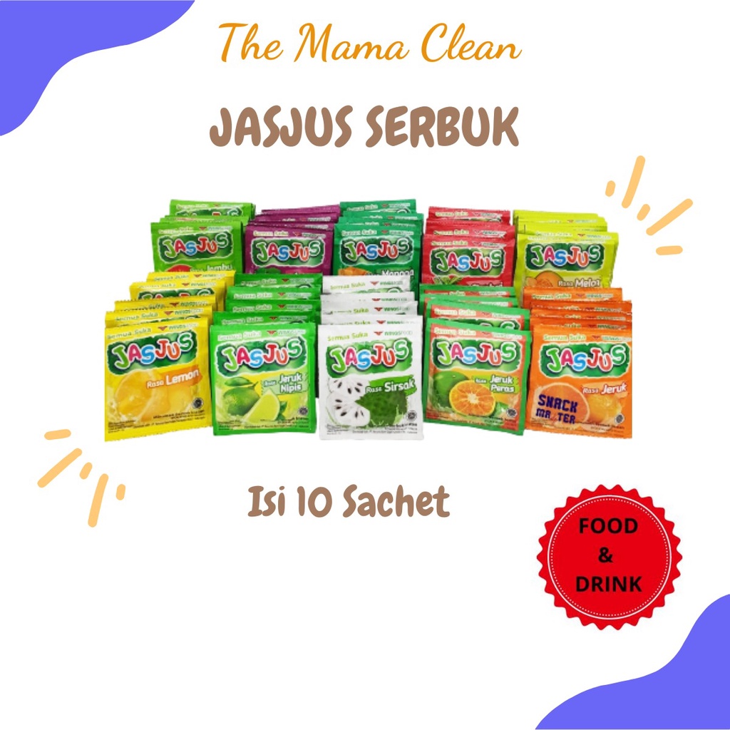 MINUMAN BUBUK JAS JUS ANEKA RASA BUAH 1 RENCENG ISI 10 PCS