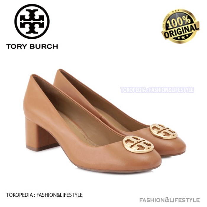 Tory Burch Shoes Janey Pump Shoes Wedges Royal Tan Original 100%