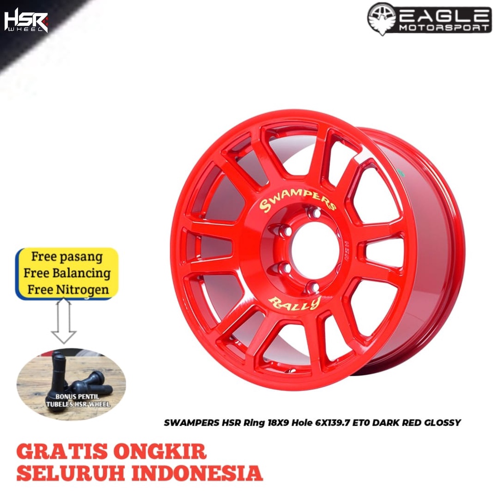 EAGLE | VELG MOBIL RING 18 PAJERO FORTUNER TRITON HILUX ORIGINAL HSR SWAMPERS