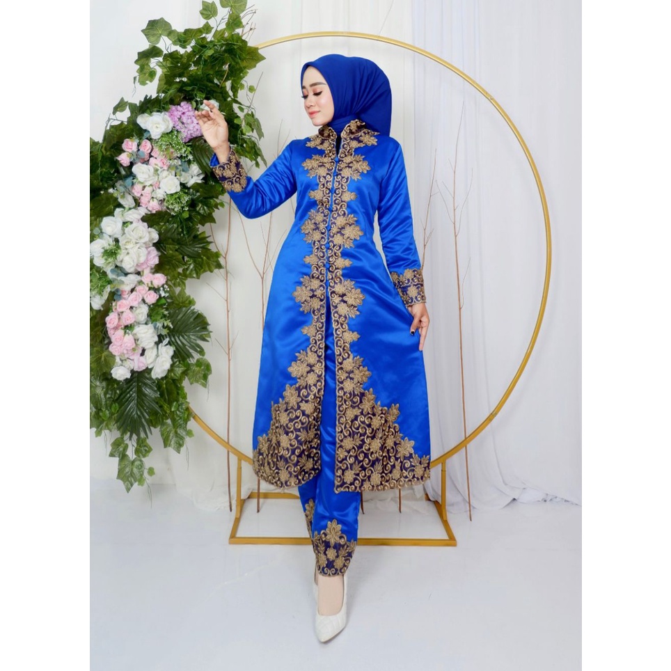 Setelan kebaya bordir melanie | Kebaya melayu | Kebaya modern busui friendly