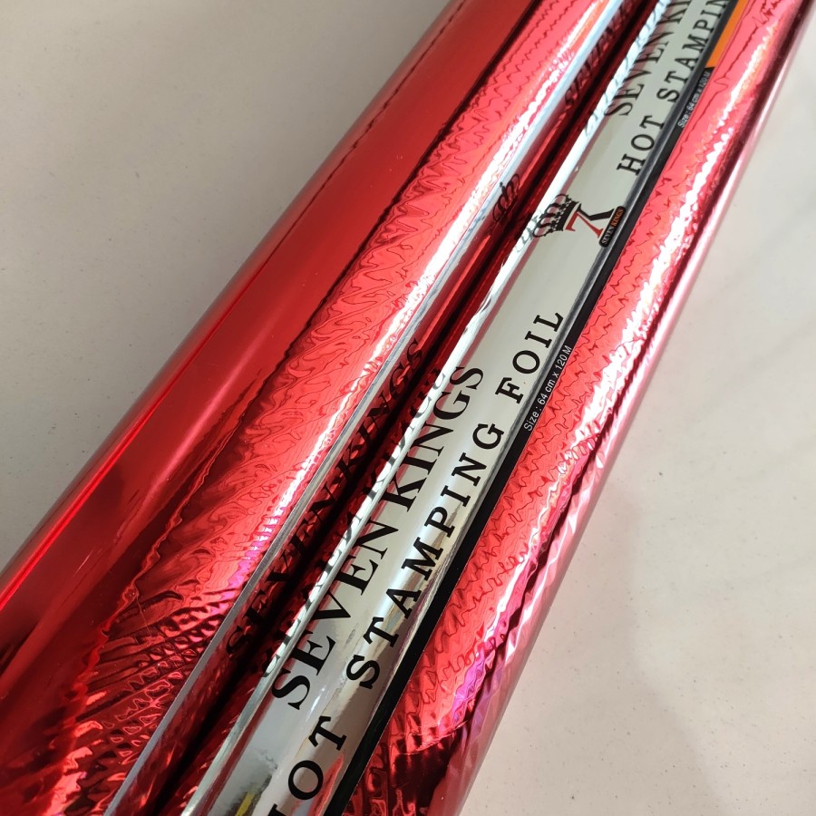 Hot stamping foil warna merah / red