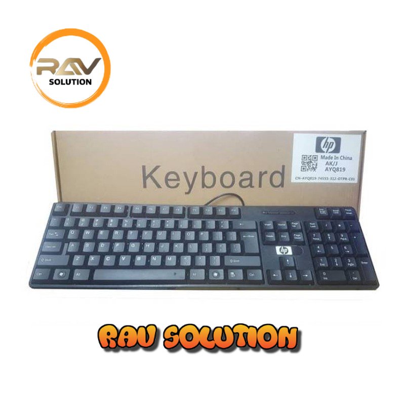 Keyboard gaming mechanical HP kable usb 1.6m SK-6533/Keyboard HP gaming mechanical  kable Support All Komputer/laptop  - RAV SOLUTION