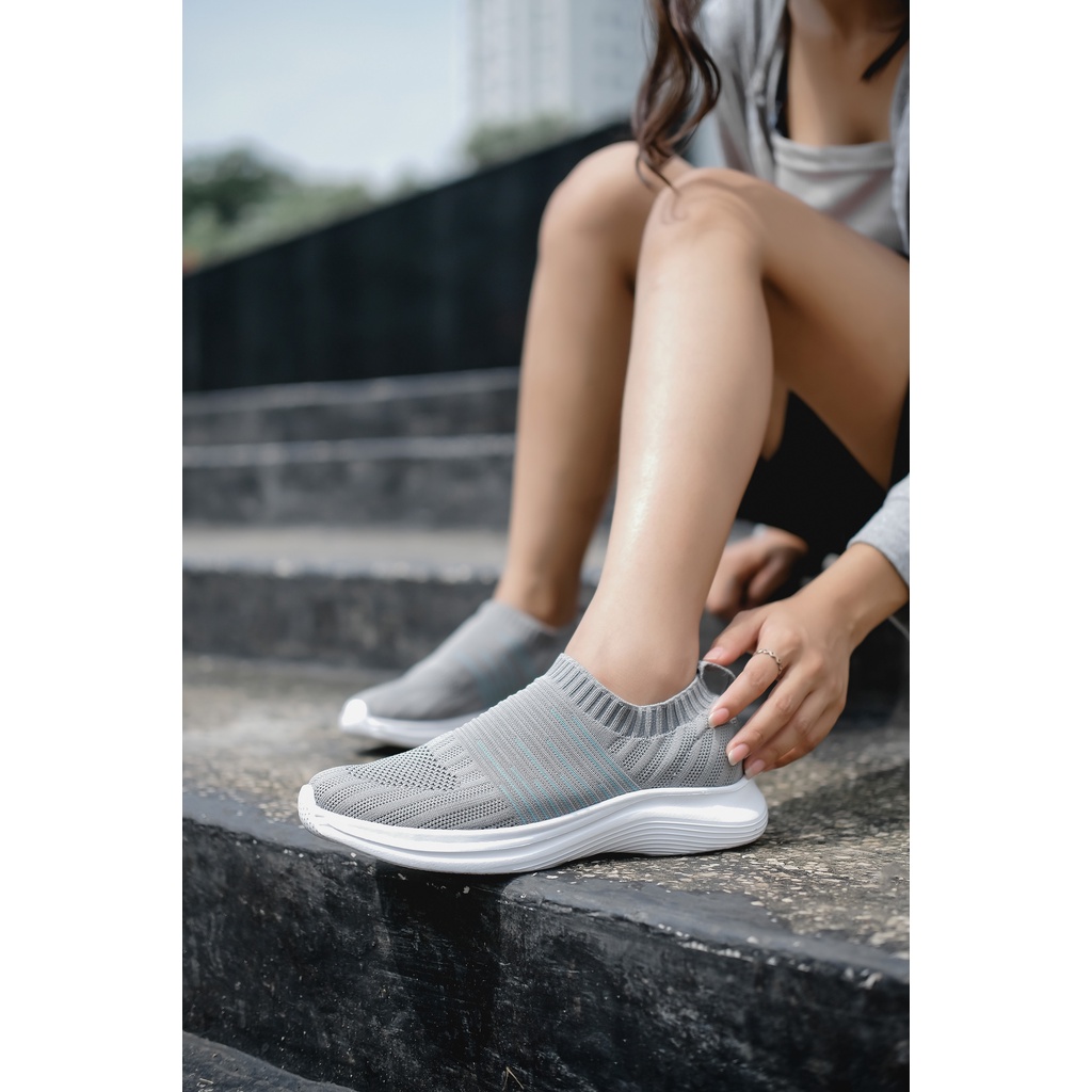 Sepatu Kasogi Dewasa Wanita Slip on Casual Sneaker Paris