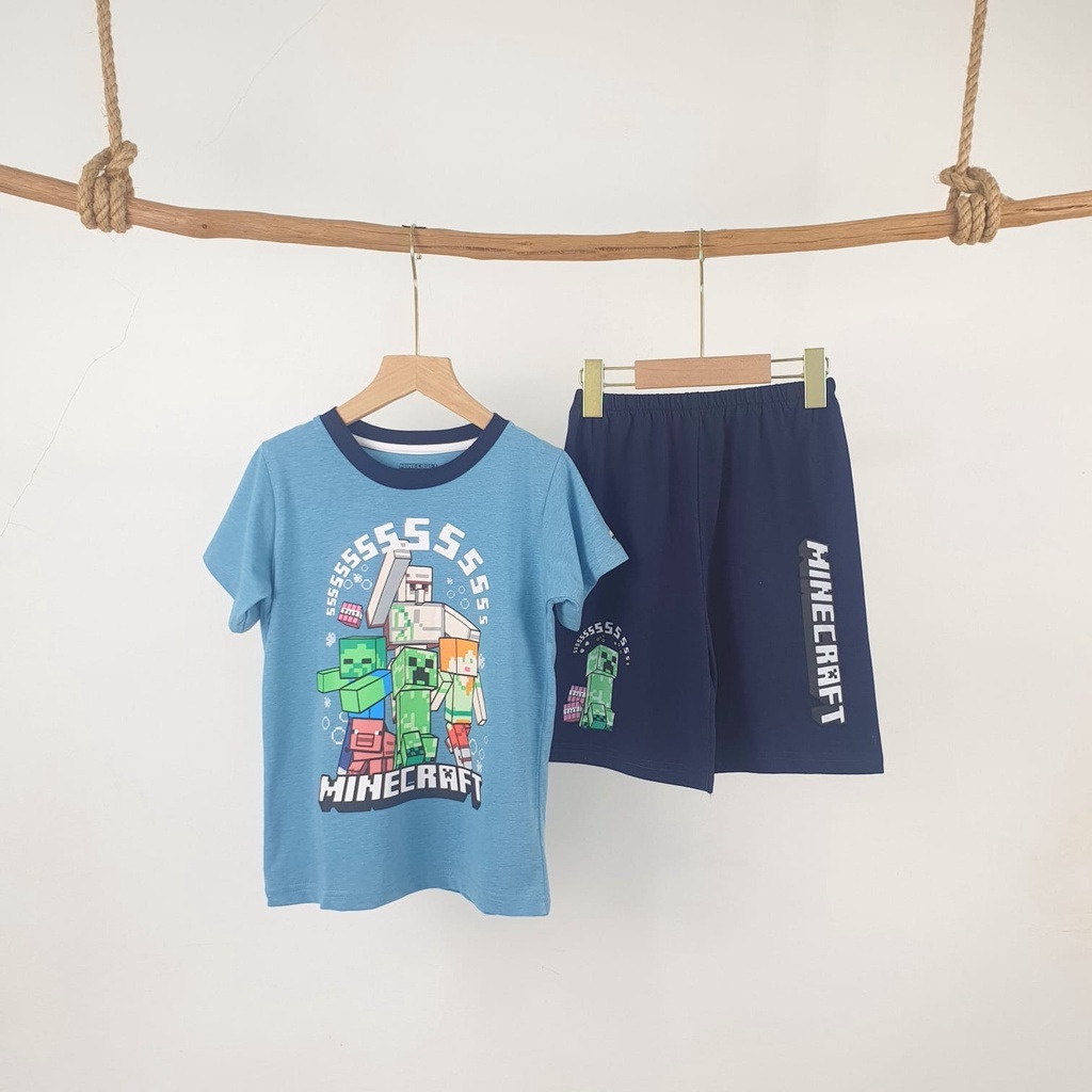 BAJU TIDUR ANAK LAKI LAKI SETELAN BAJU RUMAH REMAJA DEWASA KAOS  usia 2 SAMPAI 6 tahun