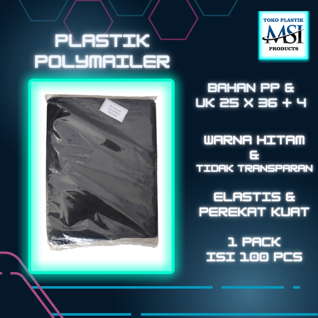 Plastik Polymailer Hitam Dan Silver | Plastik Online Shop | Polymailer 03 x 25 x 36 +4 &amp; 03 x 20 x 36 +4  | Polymailer Hitam dan SIlver | Plastik Packing PE