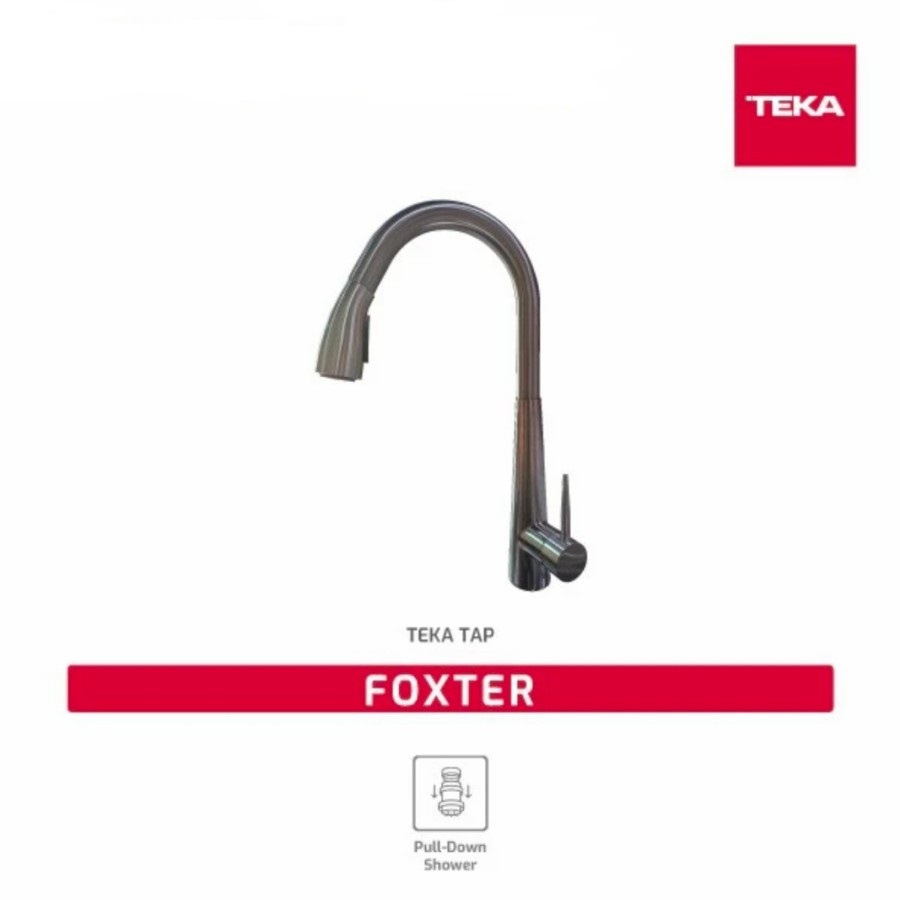 Tap Mixer Hot &amp; Cold Teka Foxter Pull Out Material Stainless Steel