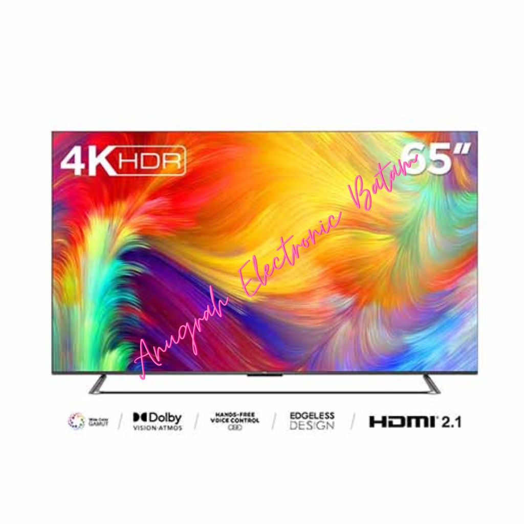 TCL 65P735 (2022) 65 inch UHD 4K SMART LED TV Android 11 Dolby Atmos BATAM