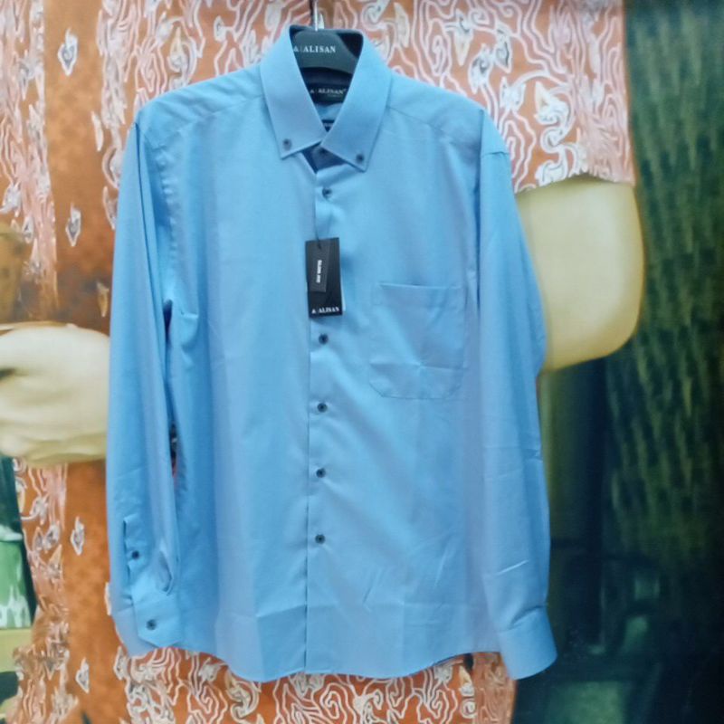 ALISAN KEMEJA SALUR LENGAN PANJANG SLIMFIT