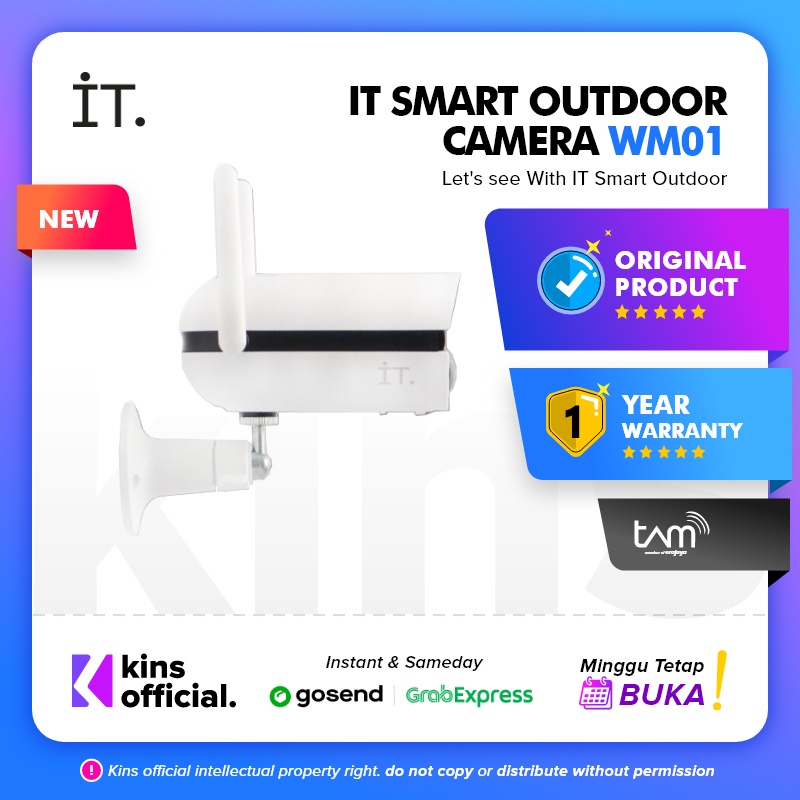 IT Smart Outdoor Camera W01 - CCTV Wifi Wireless FHD 1080P IP65