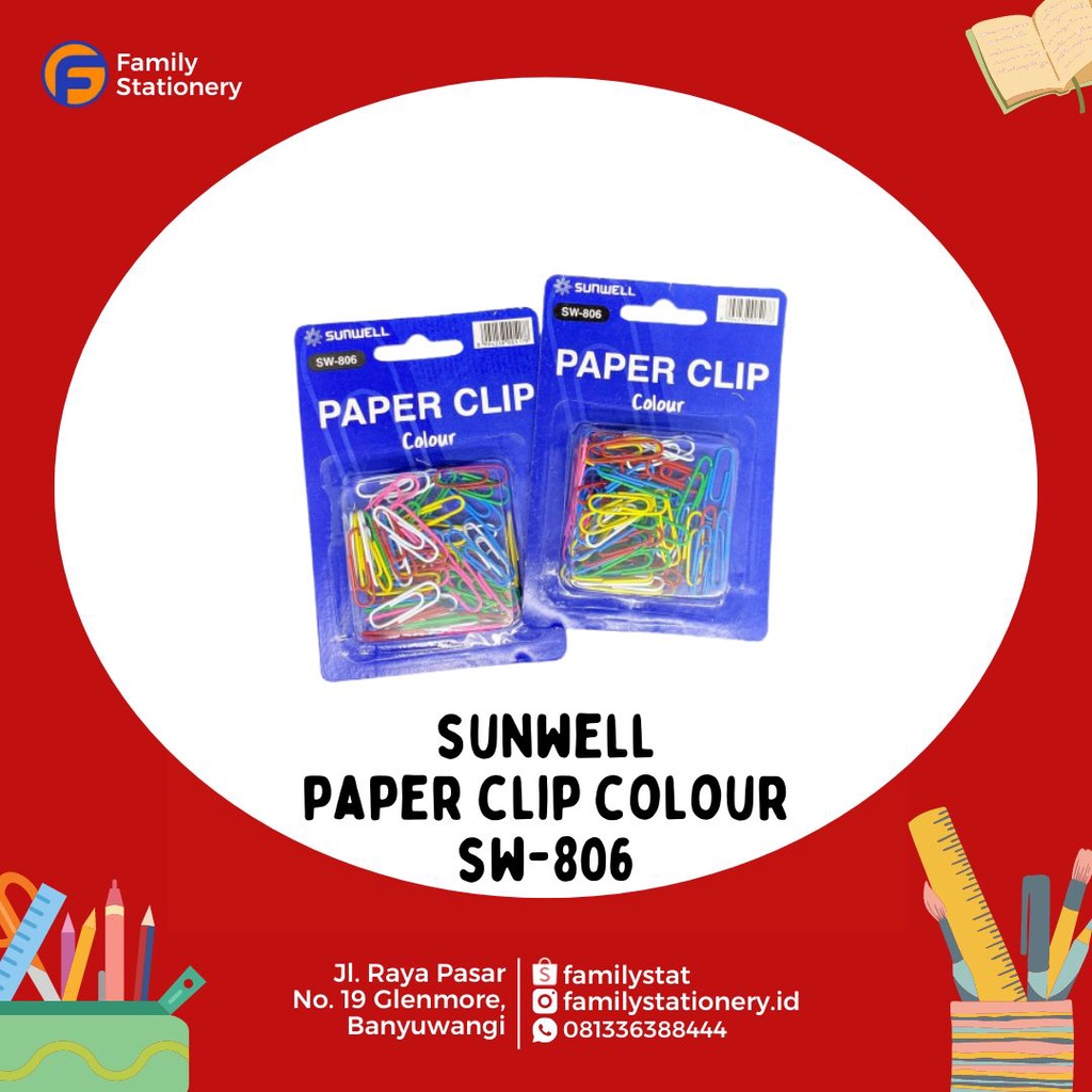 

Paper Clip Colour Sunwell SW-806