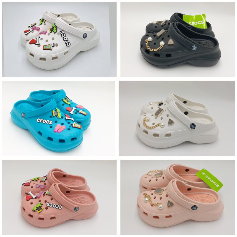 Crocs Bae Clog Fashion love / Sandal Crocs Bae Clog wanita / Crocs bae fashion include Jibbitz