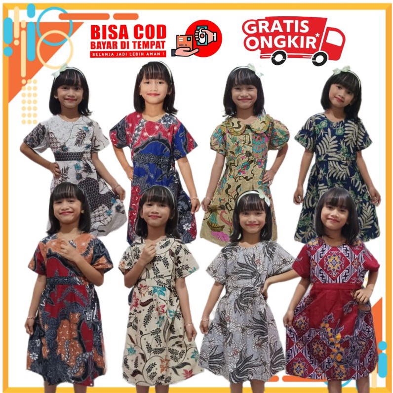 Dress Batik Anak 2-12thn