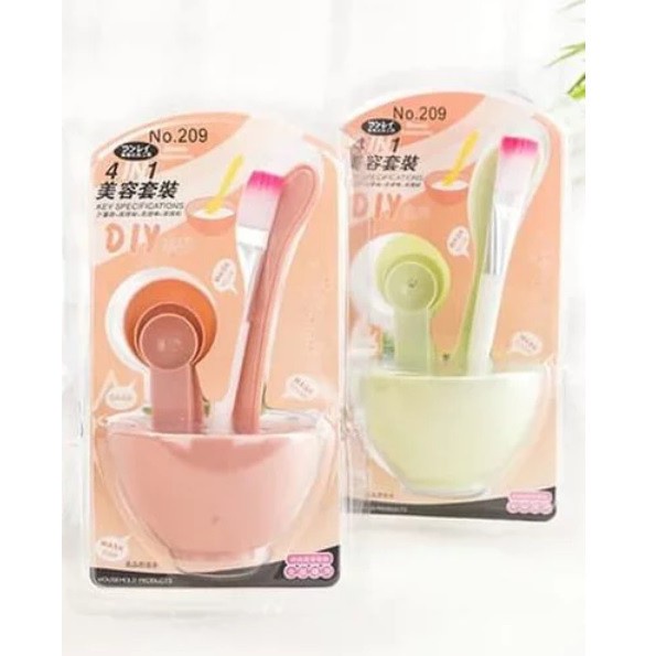 IKILOSHOP Mangkok Peracik Masker Wajah DIY 4in1 Mas Bowl Tool/tempat masker