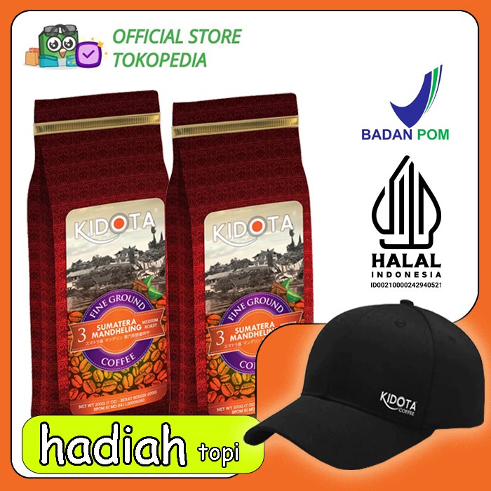 [GIFT PACK] KIDOTA SUMATERA MANDHELING + TOPI