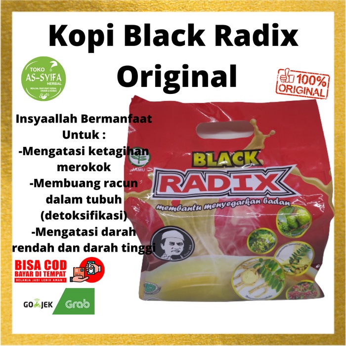 

KOPI BLACK RADIX PAK HAJI ISI 20 SACHET JAMINAN ASLI