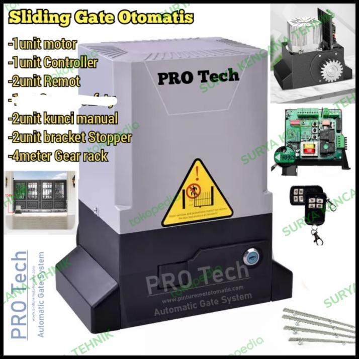 Promo Sliding Gate Pro Tech Mesin Pintu Gerbang Otomatis Pagar Rumah