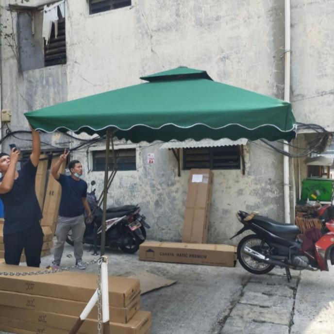 payung gantung/payung taman,cafe,shower kotak diameter 300cm