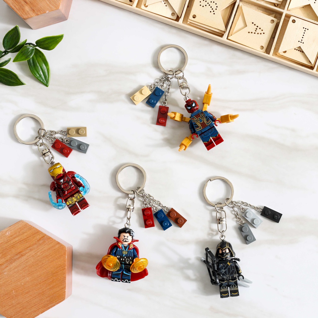 Jual Keychain Gantungan Kunci Dg Minifigure Brick Kado Hadiah