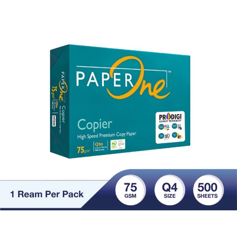 

Kertas HVS KWARTO PAPER ONE 75gsm (1 rim)