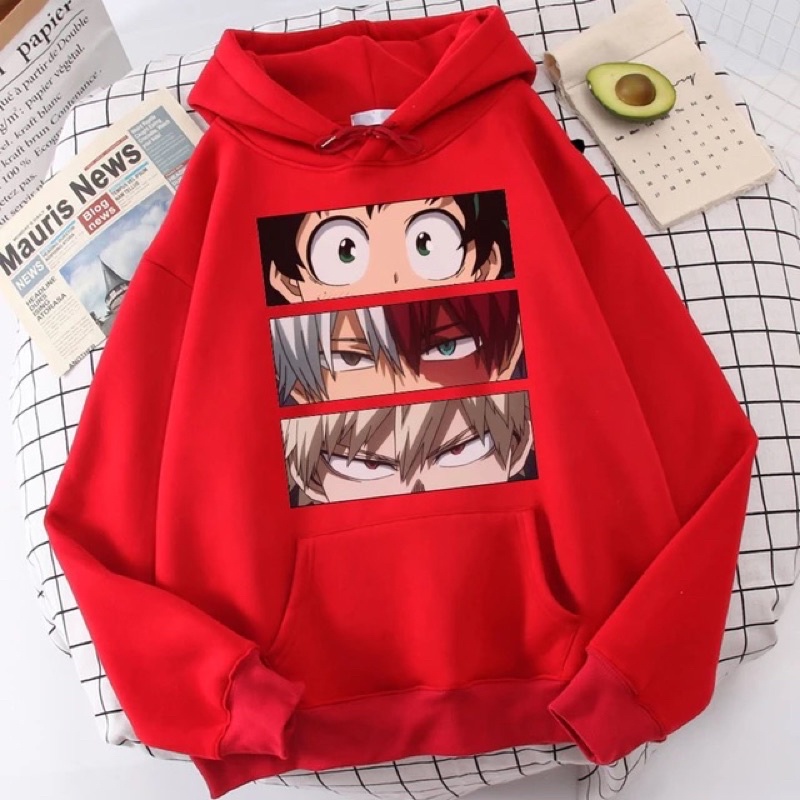 Sweater Hoodie Anak Laki-Laki Perempuan BOKU NOO HERO ACADEMIA | Jaket Anak Bahan Lembut (SABLON DTF)