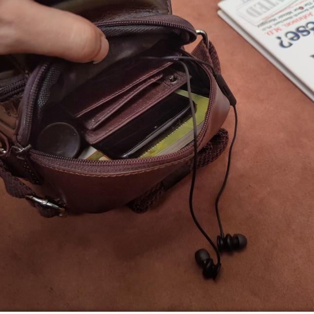 tas kecil pria kulit asli