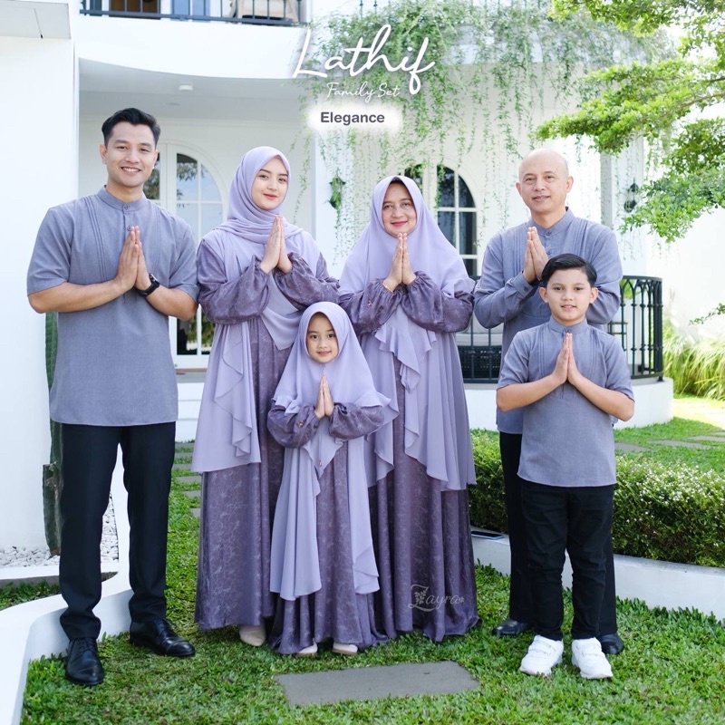 SARIMBIT IDUL FITRI 2023, LATHIF FAMILY SET (KOKO DAD & KOKO KIDS) BY ZAYRA HIJAB