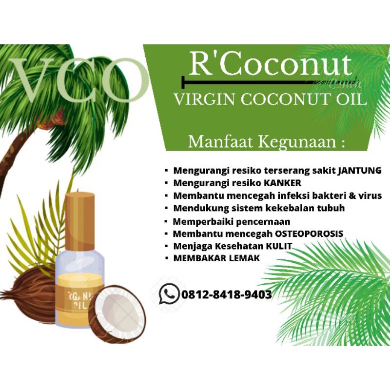 

R69 VCO 100% Kelapa Murni Minyak Kelapa Murni VCO