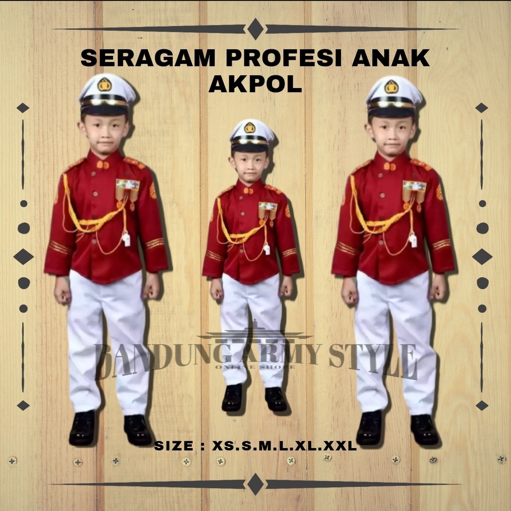 SERAGAM PROFESI ANAK,POCIL ANAK,POPAY ANAK.PELAUT ANAK.TNI ANAK.AKPOL ANAK,POLWAN ANAK,DAMKAR ANAK.POLISI SABHARA ANAK,DOKER ANAK,PERAWAT ANAK,DAMKAR ANAK,AKPOL ANAK, SERAGAM PROFESI ANAK,SERAGAM KARNAVAL ANAK