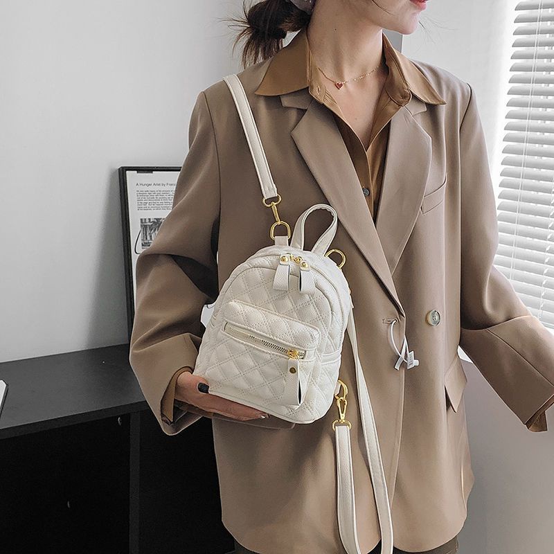 ■◘Seraser Mini Ransel Wanita 2022 Fashion Baru Gaya Barat All-Match Belah Ketupat Messenger Bag All-Match Tas Tangan Nilai Tinggi