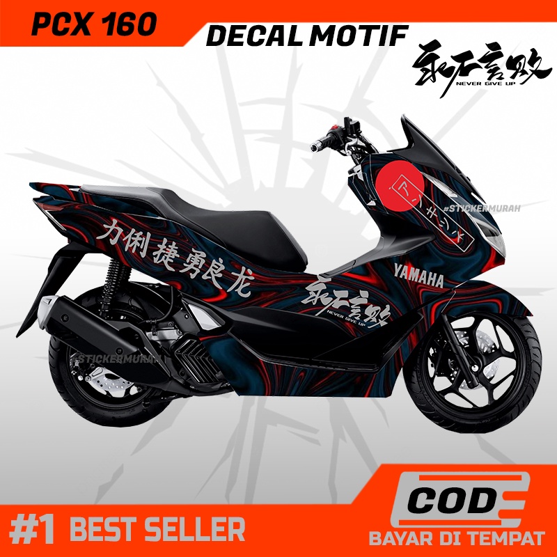 DECAL KANJI JEPANG UNTUK MOTOR PCX 160 MURAH DECAL PCX 160 MOTIF KEREN