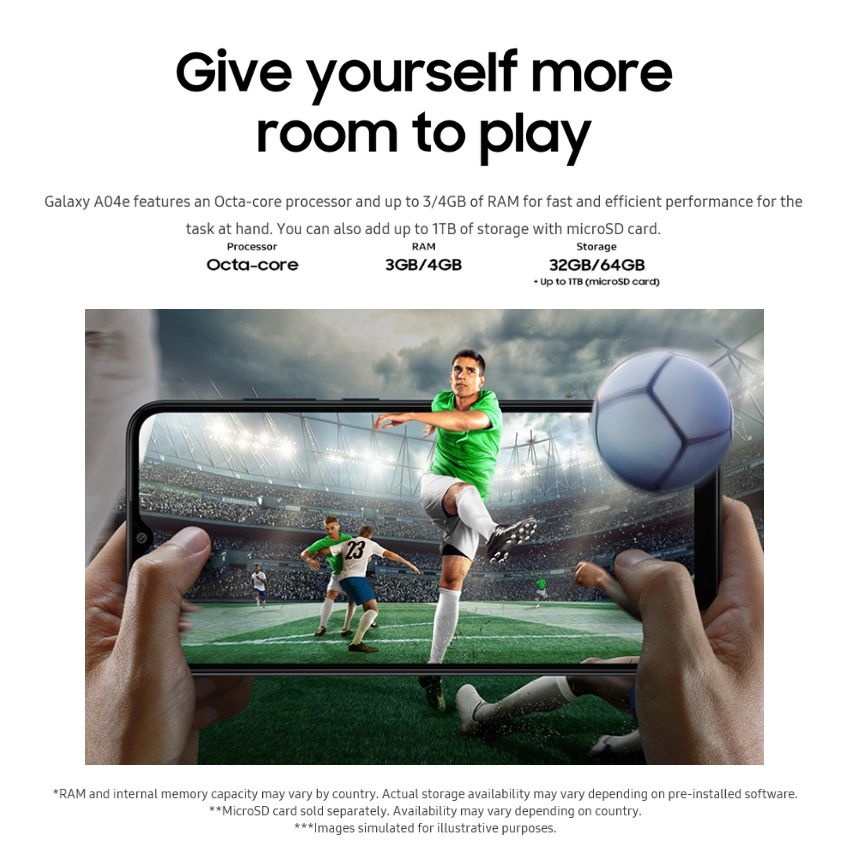 Samsung Galaxy A04e RAM 3/32GB