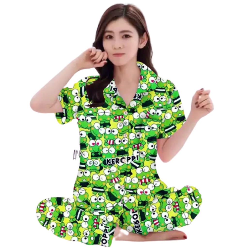 CIAHAW Baju Tidur Piyama Wanita CP Motif Panjasmas