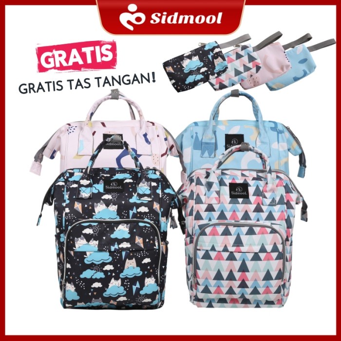 Diaper Bag Sidmool Tas Bayi Multifungsi Baby Diaper Bag Tas Ransel Bayi
