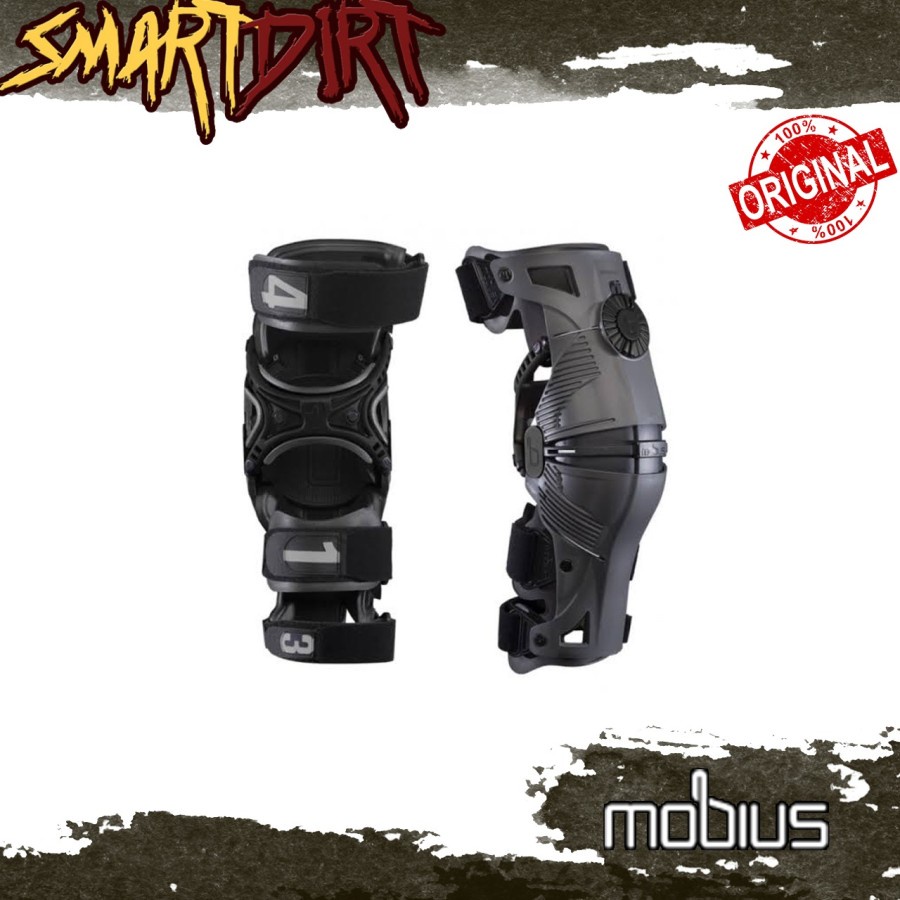 PELINDUNG LUTUT MOBIUS BLACK GREY KNEE BRACE MOBIUS BLCK GREY ORIGINAL