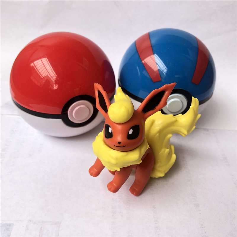 Mainan Pokeball Pokemon Pikachu Bulbasaur Eevee Squirtle Untuk Anak