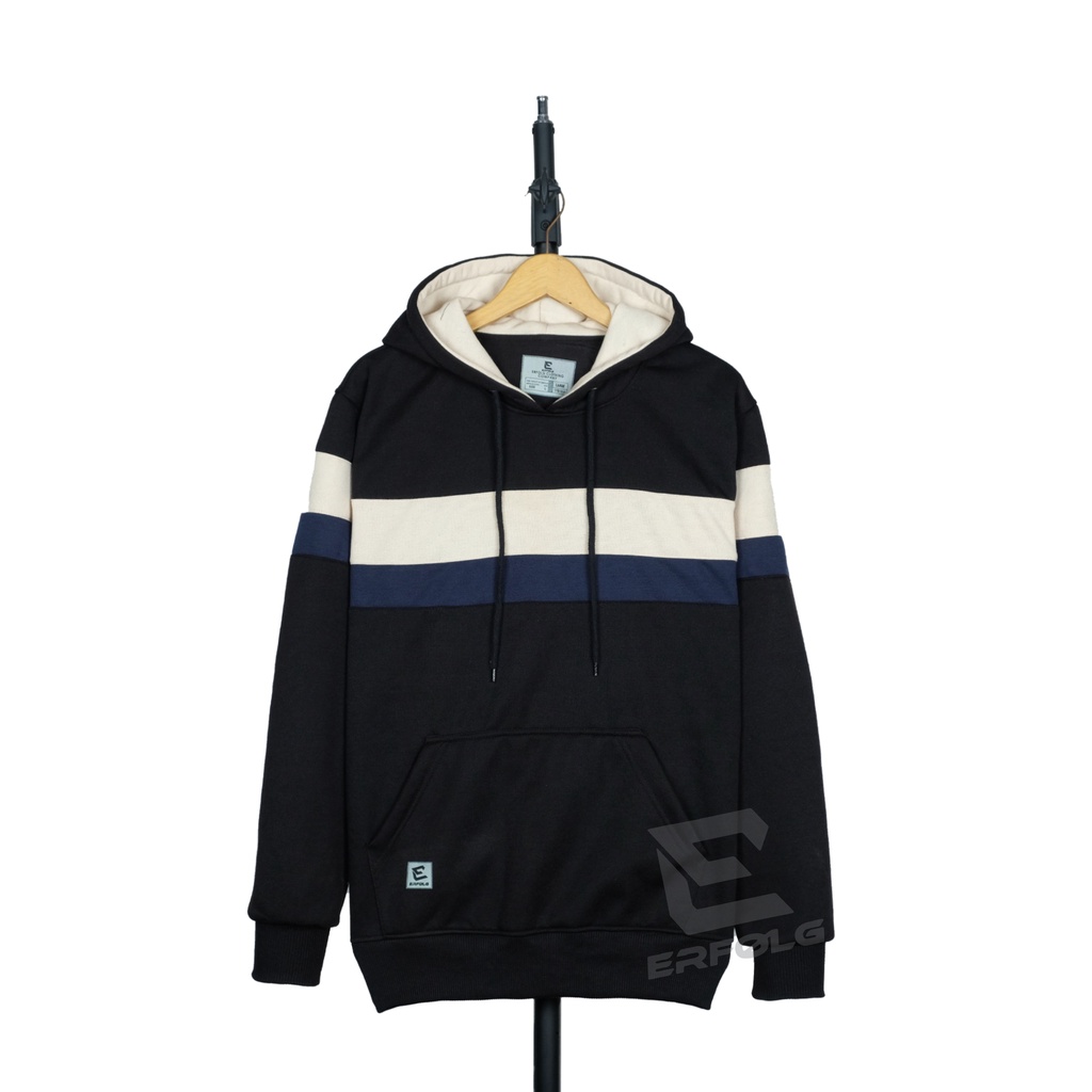 Erfolg Offiziell Sweater Hoodie Pria Wanita Basic Polos Kombinasi 3 Warna Switer Oblong Distro Brand Lokal Suiter Hudy Oversize Cowok Cewek Suater Jumper Combinasi M L XL