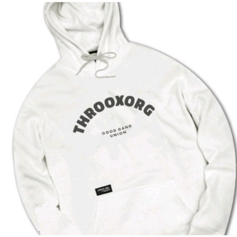 Throox Hoodie Pullover Gang union White Black