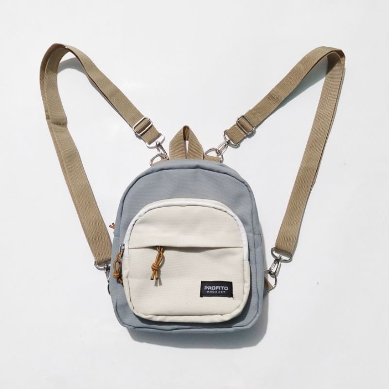 Tas Ransel Mini Multifungsi 3 in 1 Series-Grey