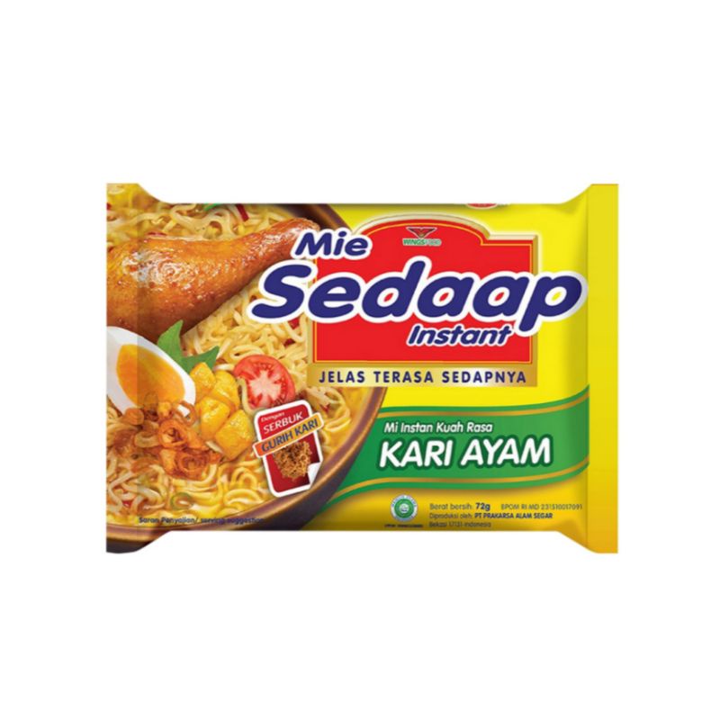 

Sedaap Mie Kuah Kari Ayam 72 g