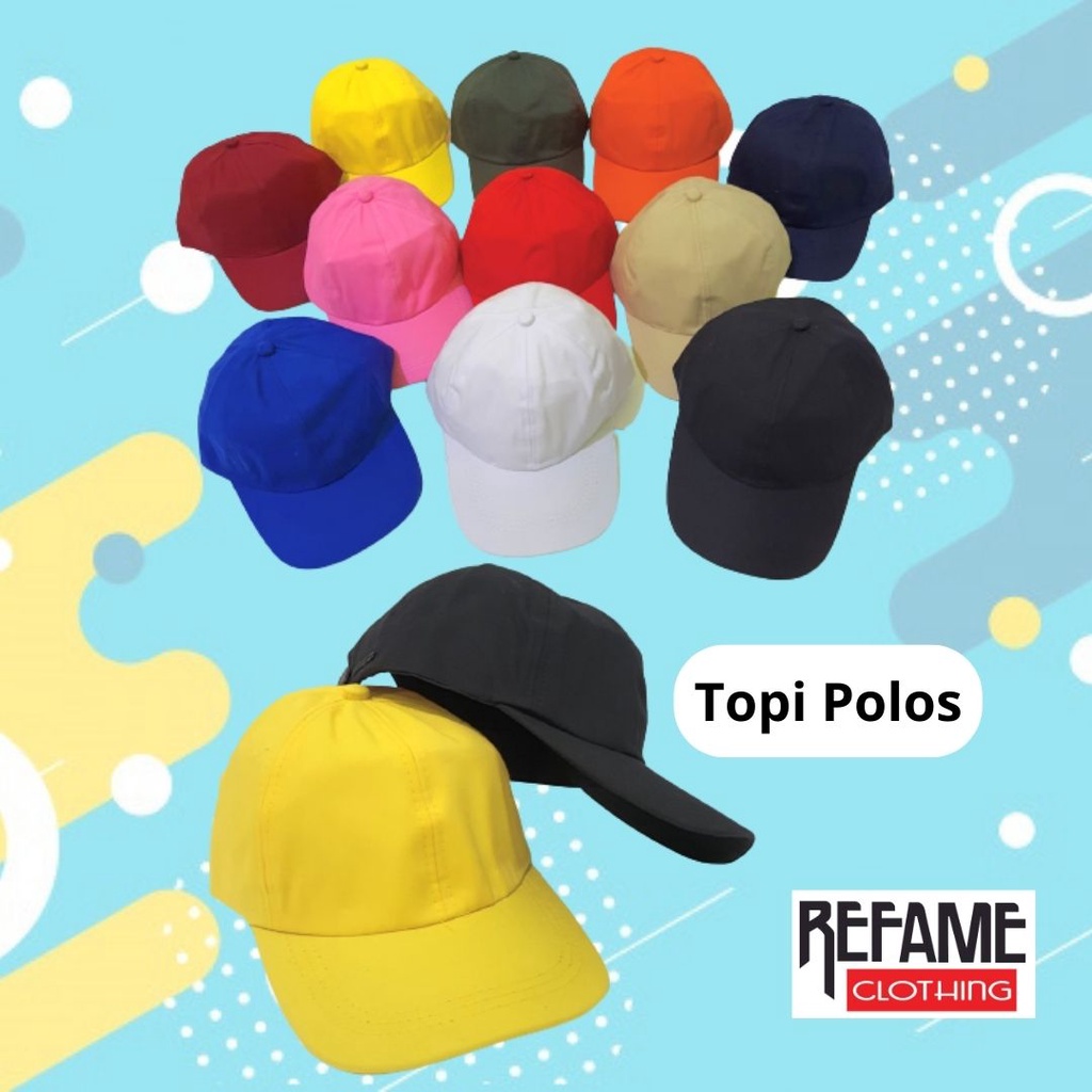 Topi Polos Baseball Premium Pria Wanita Unisex Korea Dewasa Distro Outdoor