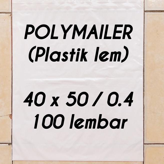 

plastik packing POLYMAILER 40x50 0.4 100 lembar plastik lem - Hitam