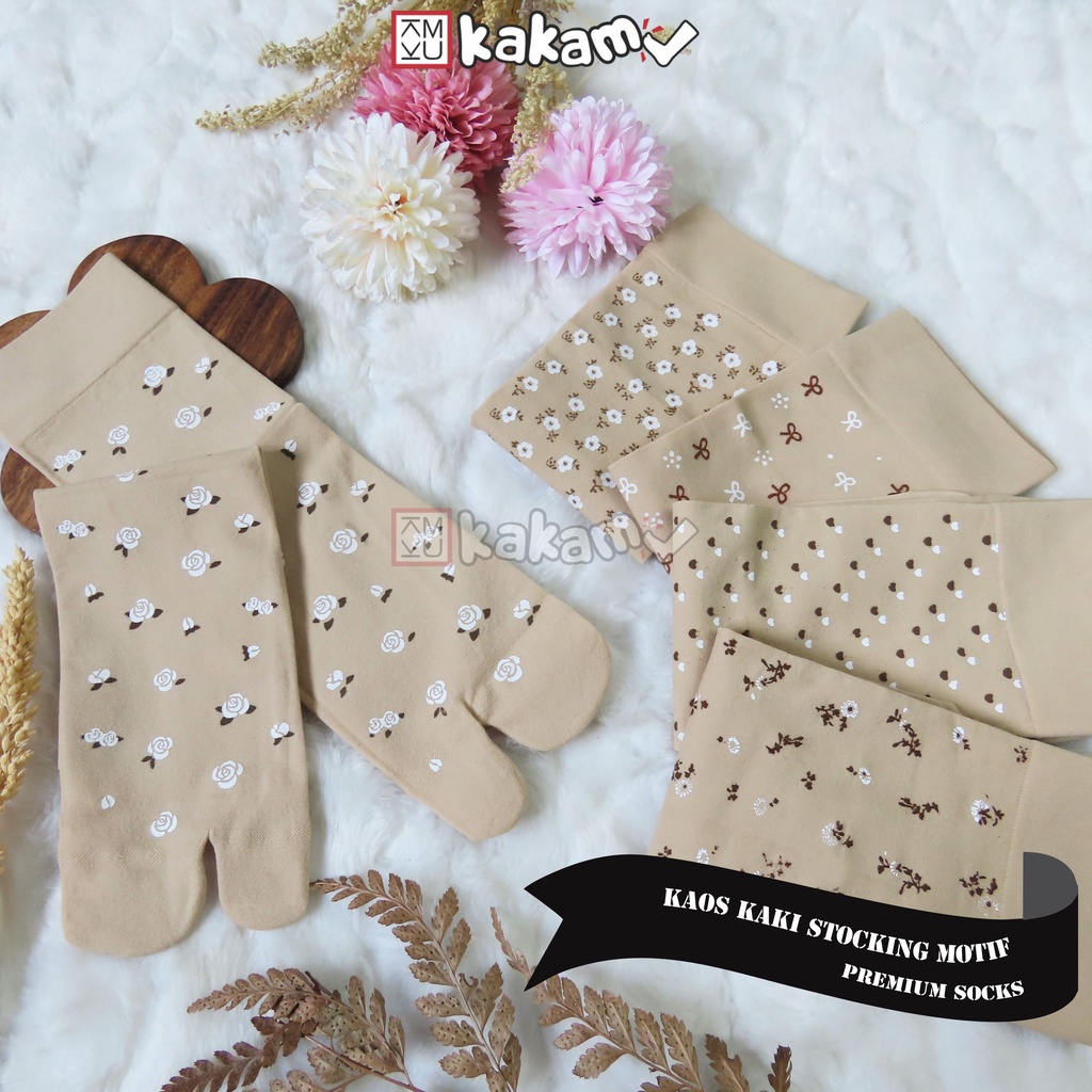 Kakamu Kaos Kaki Jempol Motif Stocking