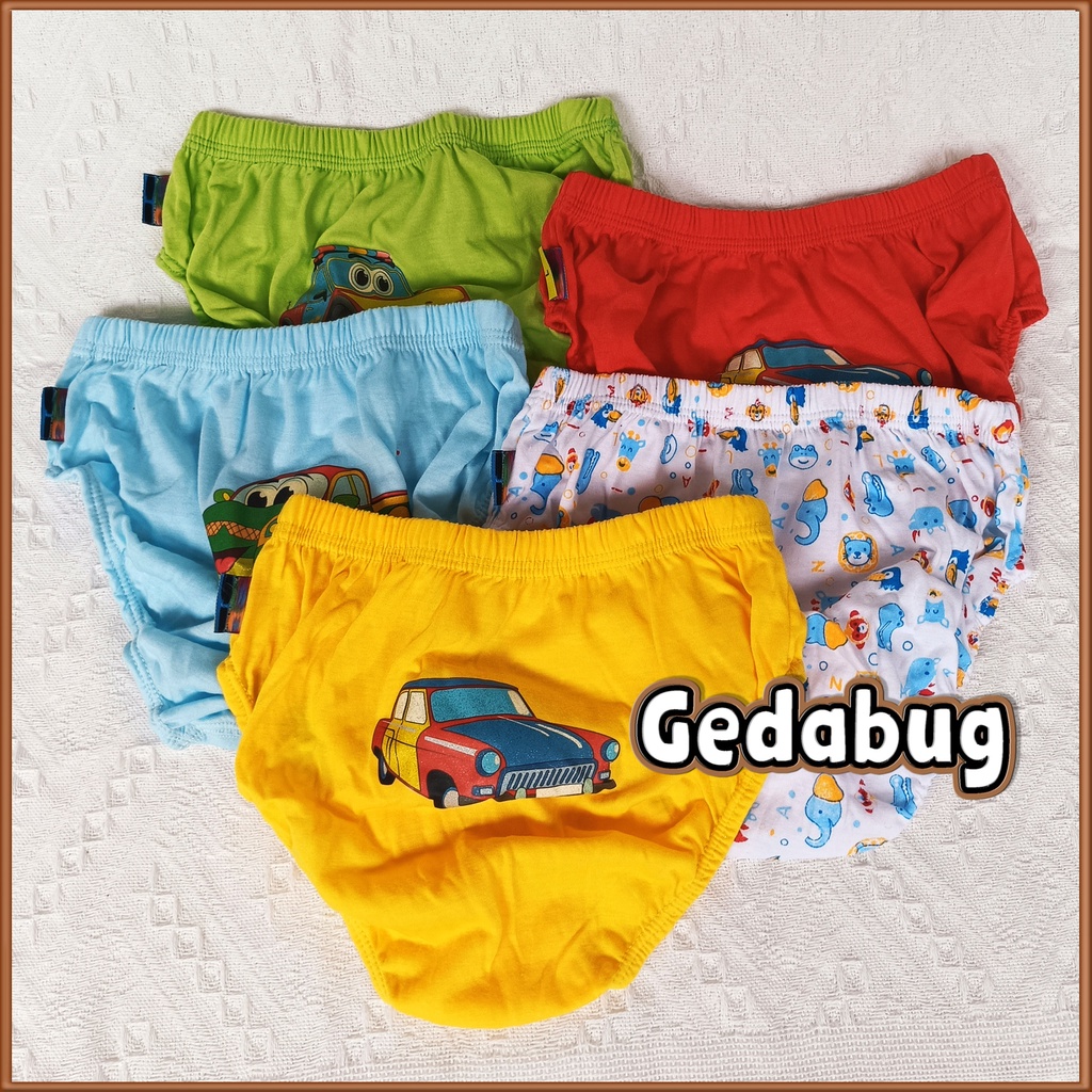 6 Pcs - CD Anak Agree Kids AG 001 | Celana dalam anak Motif Random | Gedabug