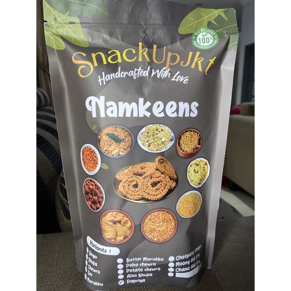 

READY STOCK Snack India Pedas gurih Singer dengan reselable Aluminium packaging/ Omanpodi Homemade, no msg , gluten-free & vegan