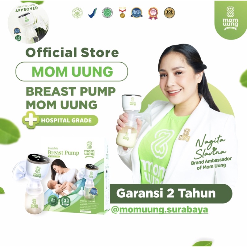 POMPA ASI portable electrik Breast pump tanpa suara/ pompa asi elektrik MOM Uung/ breast feeding