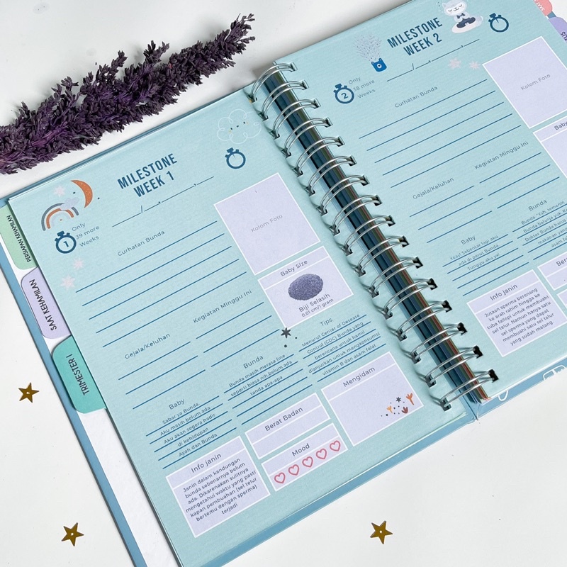 

Baby Journal / Baby Journal Custom Nama / Pregnancy Book / Jurnal Kelahiran / Buku Jurnal Bayi / Journal Book / Buku Diary / Planner Book